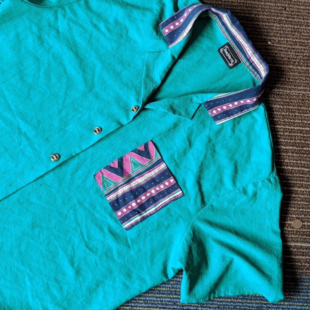 Aztec button up